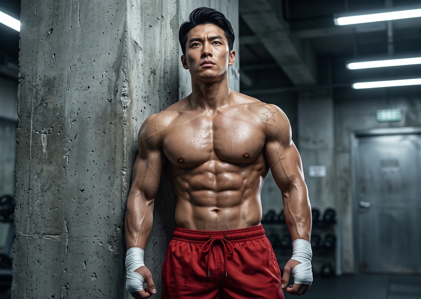 Vận động viên STRENG trong phòng gym